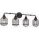 Connell 4 Light 34 inch English Bronze Bathroom Vanity Light Wall Light