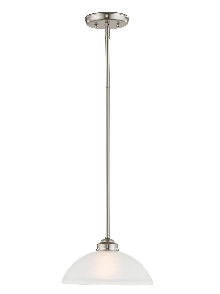 Somerset 1 Light 11 inch Brushed Nickel Pendant Ceiling Light 
