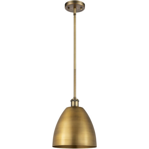 Ballston Dome 1 Light 9 inch Brushed Brass Pendant Ceiling Light