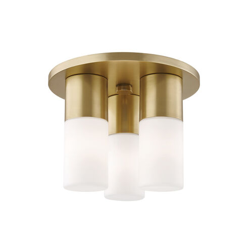 Lola LED 9 inch Aged Brass Flush Mount Ceiling Light