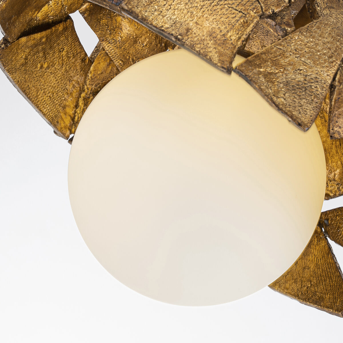 Mosaic Luxe 1 Light 16 inch Gold Pendant/Flush Ceiling Light