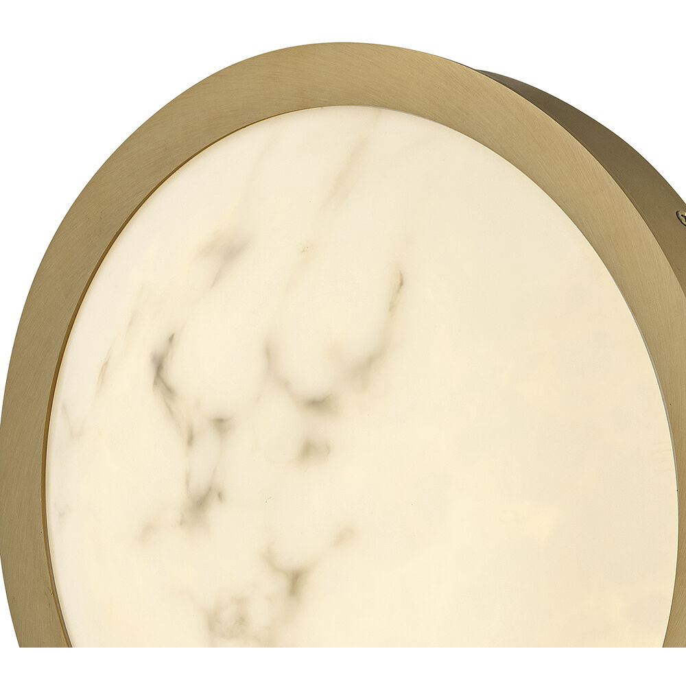 Cava LED 12.75 inch Lacquered Brass Flush Mount Ceiling Light