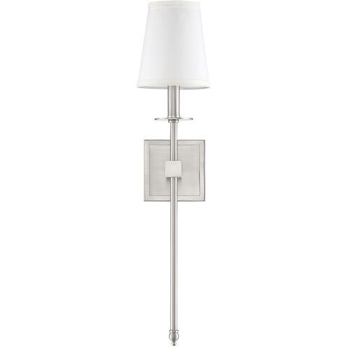 Monroe 1 Light 5 inch Satin Nickel Wall Sconce Wall Light, Essentials
