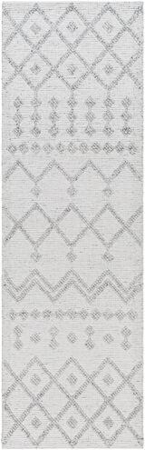 Napoli 96 X 30 inch Light Gray Rug, Runner