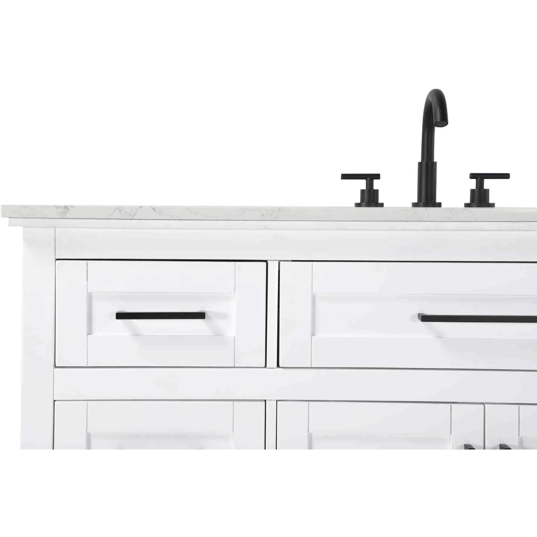 Remington 54 X 35 inch White Bathroom Vanity Cabinet