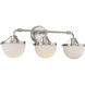 Meredith 3 Light 24 inch Satin Nickel Bathroom Vanity Light Wall Light