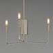 Abner 3 Light 21 inch Satin Nickel Chandelier Ceiling Light