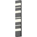 Jazz Notes LED 36 inch Textured Gray Indoor-Outdoor Sconce, Inside-Out 