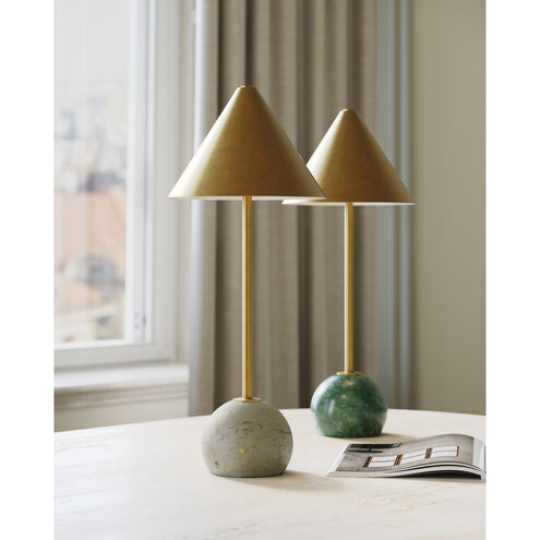 Journey 20 inch 1.50 watt Natural/Antique Brass Cordless Table Lamp Portable Light