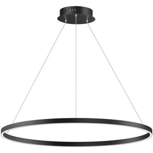 Groove 5CCT LED 40 inch Black Single Pendant Ceiling Light