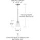 Baker 1 Light 5.5 inch Brushed Nickel Pendant Ceiling Light, Convertible Dual Mount