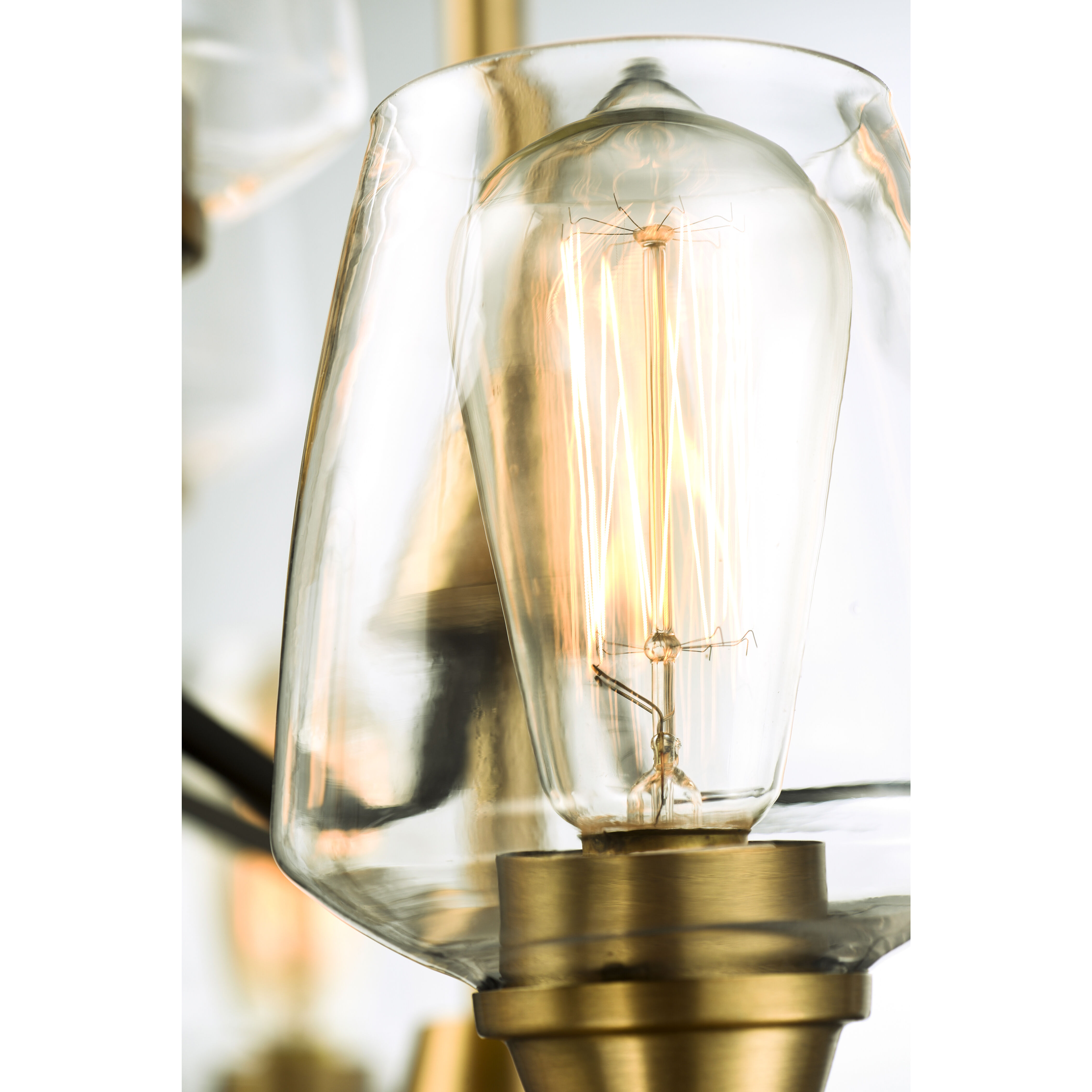 Goblet 5 Light 23 inch Bronze/Antique Brass Chandelier Ceiling Light in Bronze and Antique Brass