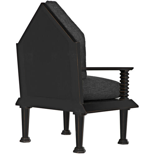 Resurrection Hand-Rubbed Black Occasional Chair