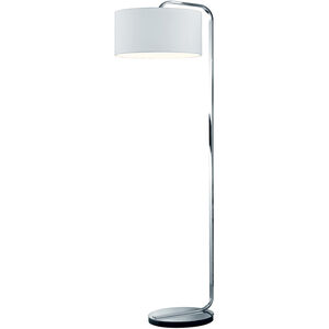 Cannes 60 inch 100 watt Nickel-Matte Floor Lamp Portable Light