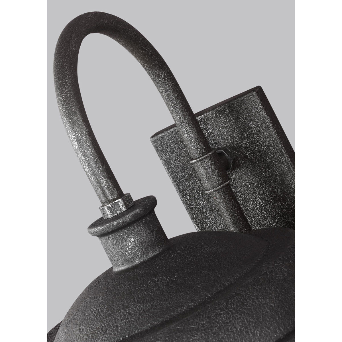 Lennex 1 Light 17.25 inch Slate Grey Metal Outdoor Wall Lantern