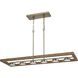 Kelso 1 Light 45 inch Light Oak Island Fixture Ceiling Light