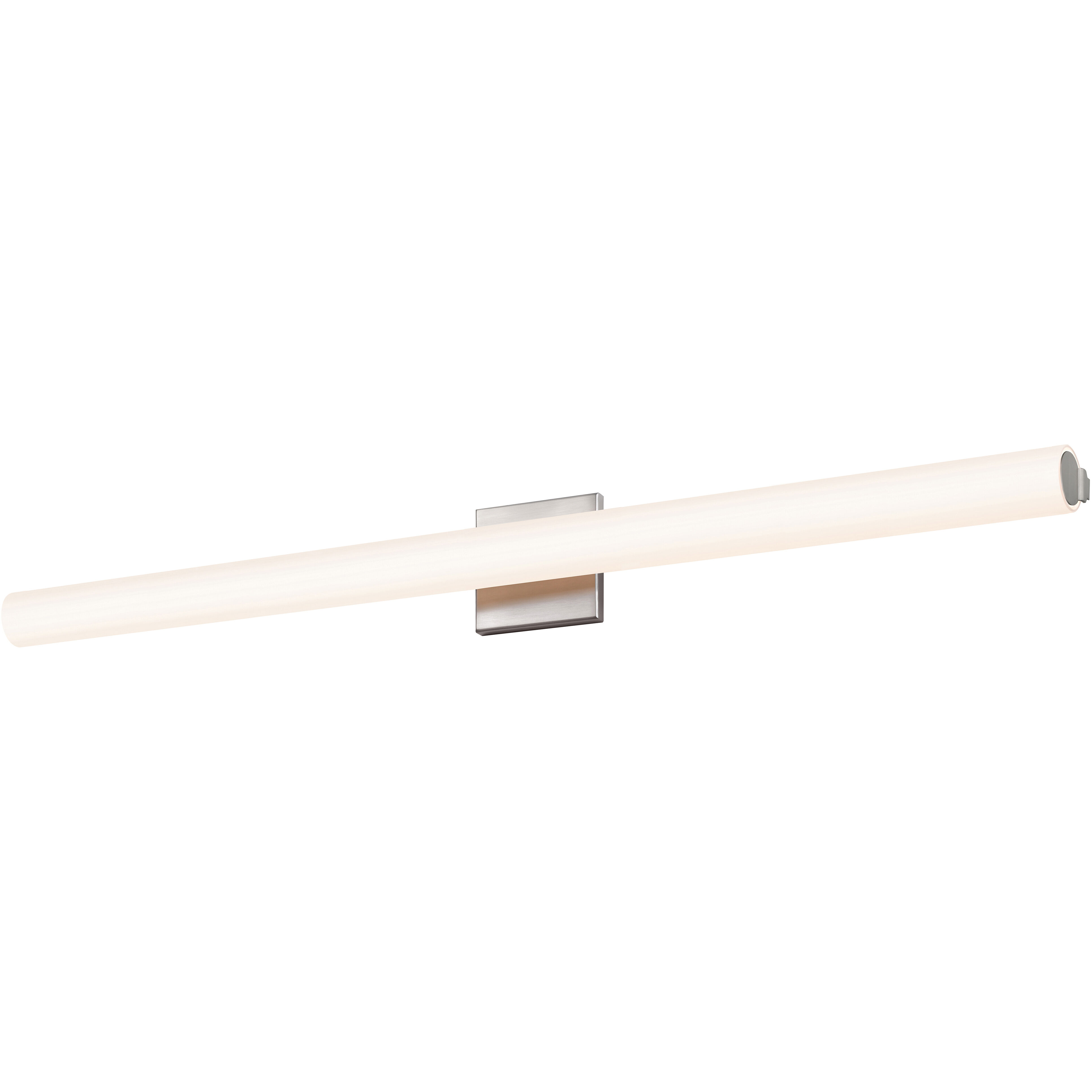 Tubo Slim LED 40 inch Satin Nickel Bath Bar Wall Light with Flat Trim