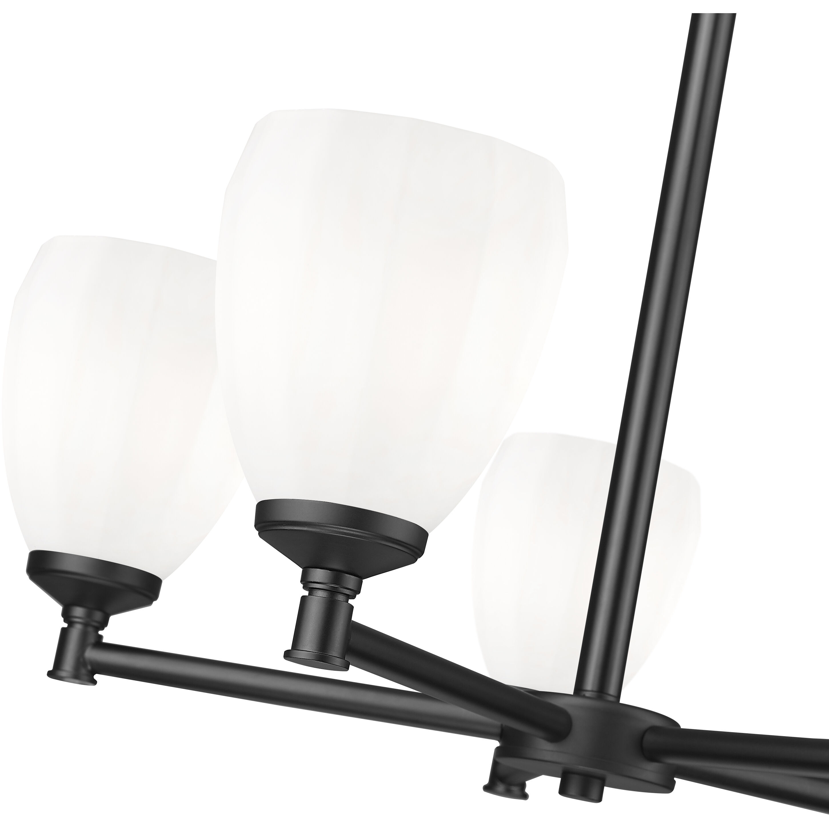 Oren 5 Light 25 inch Matte Black Chandelier Ceiling Light