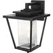 York 1 Light 15.5 inch Black Outdoor Wall Sconce