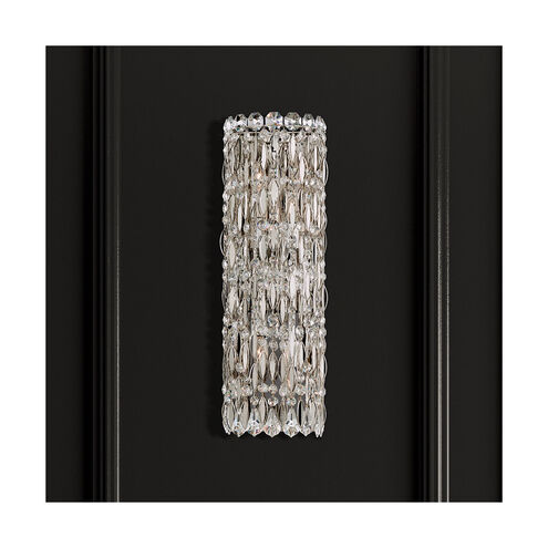 Sarella 4 Light 4 inch Antique Silver Sconce Wall Light in Swarovski