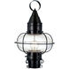 Classic Onion 1 Light 17.5 inch Black Outdoor Post Light