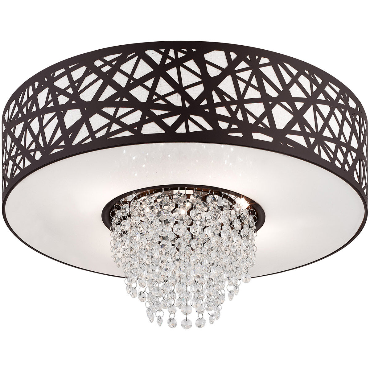 Allendale 4 Light 18 inch Bronze Semi-Flush Mount Ceiling Light