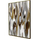 Canyon View Gray and Brown and Metallic Canvas