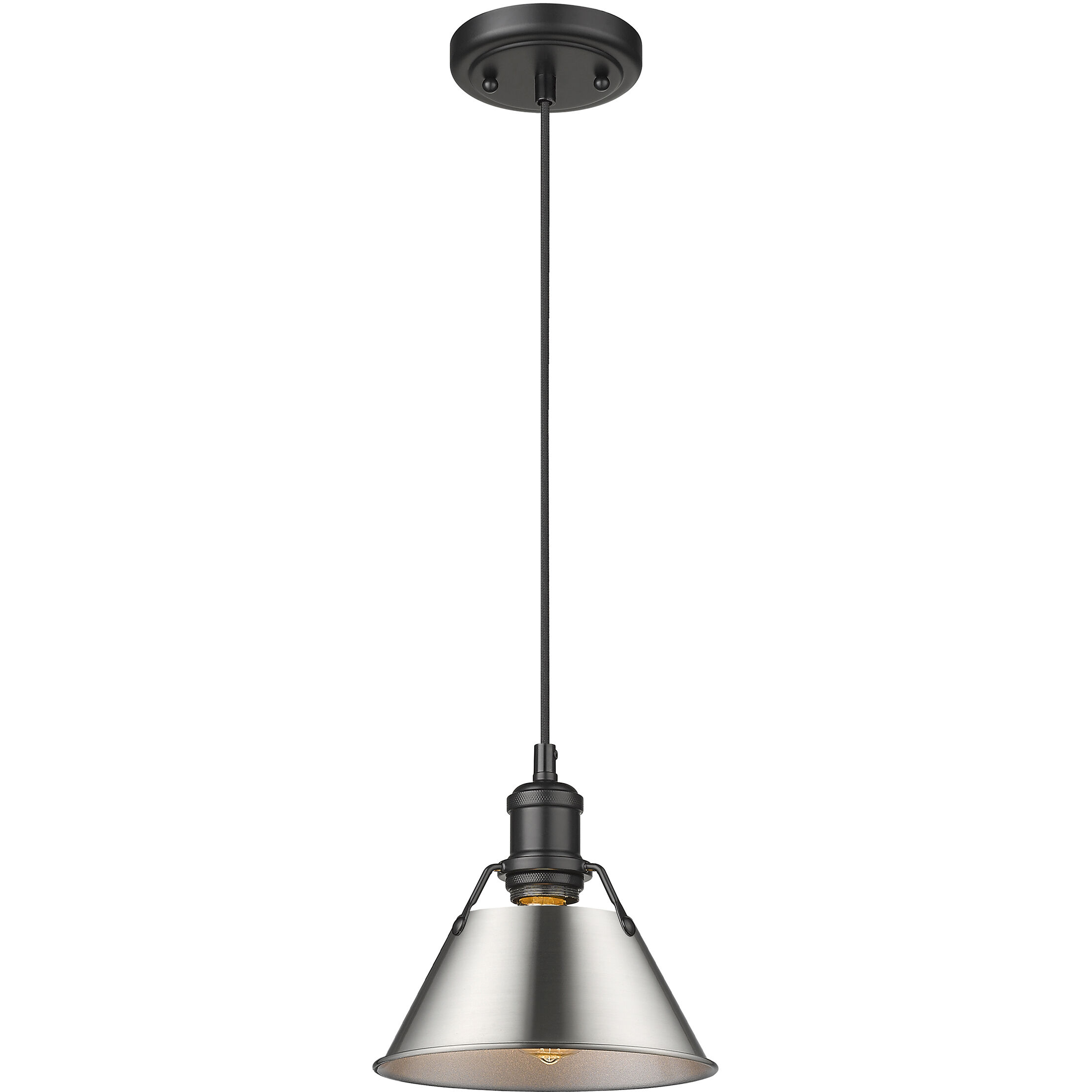 Yep Orwell 1 Light 7.5 inch Matte Black Pendant Ceiling Light in Pewter, Small
