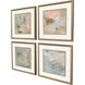Chateau Beachside Gray and Green and Multi and Pink Framed Art