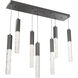 Axis LED 42.4 inch Graphite Linear Pendant Ceiling Light in 2700K LED, Multi-Port