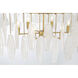 Willow 6 Light 35.25 inch Legacy Brass Pendant Ceiling Light