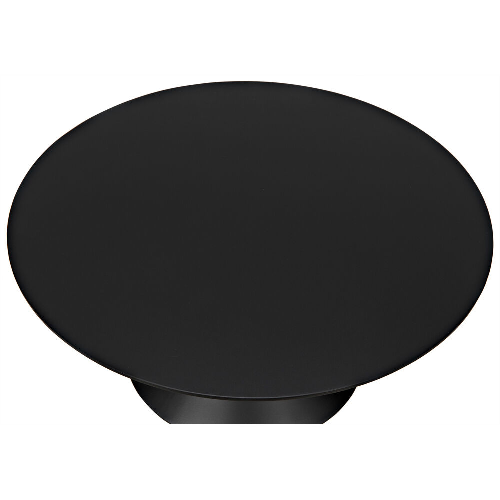 Zasa 26 X 18 inch Matte Black Side Table