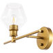 Gene 1 Light 14.7 inch Brass Wall sconce Wall Light, Right