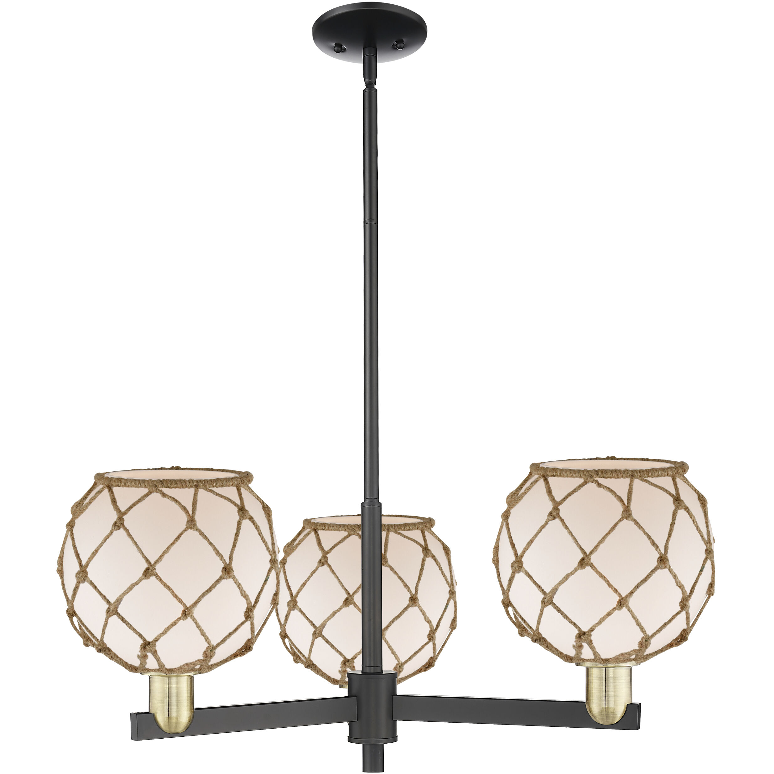 Arcadia Farmhouse Rope 3 Light 30.00 inch Chandelier