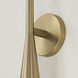 Levi 1 Light 5 inch Matte Brass Sconce Wall Light