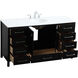 Irene 60 X 22 X 34 inch Black Vanity Sink Set