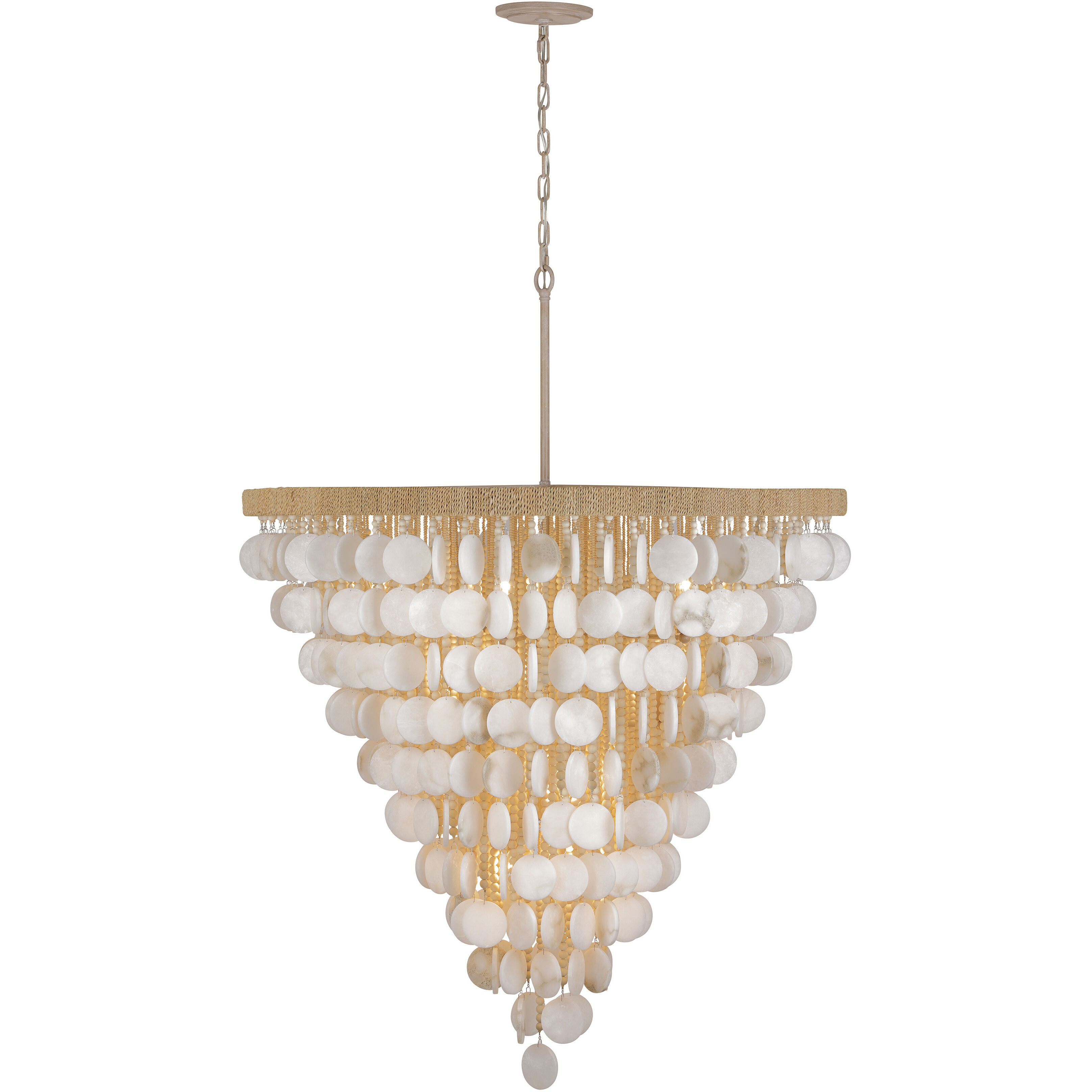 Aurelia's Cove 15 Light 40 inch Autumn White Pendant Ceiling Light