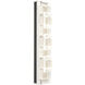 Tessera LED 5.1 inch Salt White with Licorice Sconce Wall Light