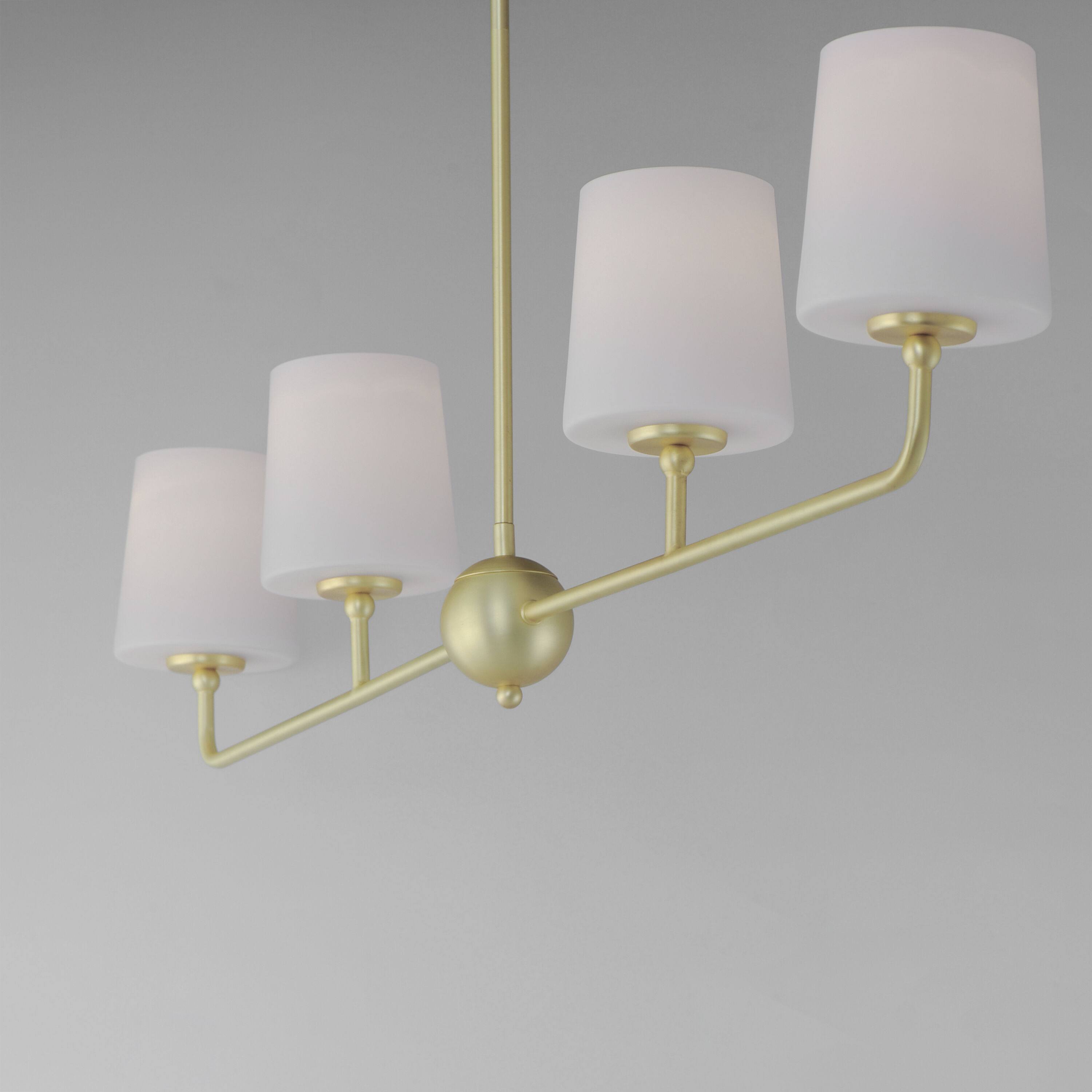 Bristol 4 Light 48 inch Satin Brass Linear Pendant Ceiling Light