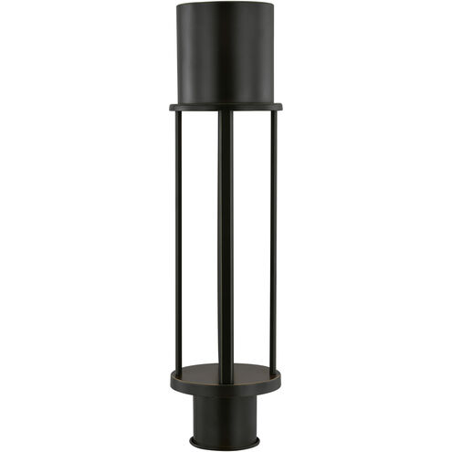 Union LED 21.25 inch Antique Bronze Post Lantern