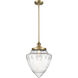 Franklin Restoration Bullet LED 12 inch Brushed Brass Mini Pendant Ceiling Light in Seedy