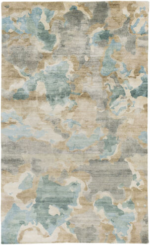 Slice of Nature 96 X 60 inch Pale Blue Rug in 5 x 8, Rectangle