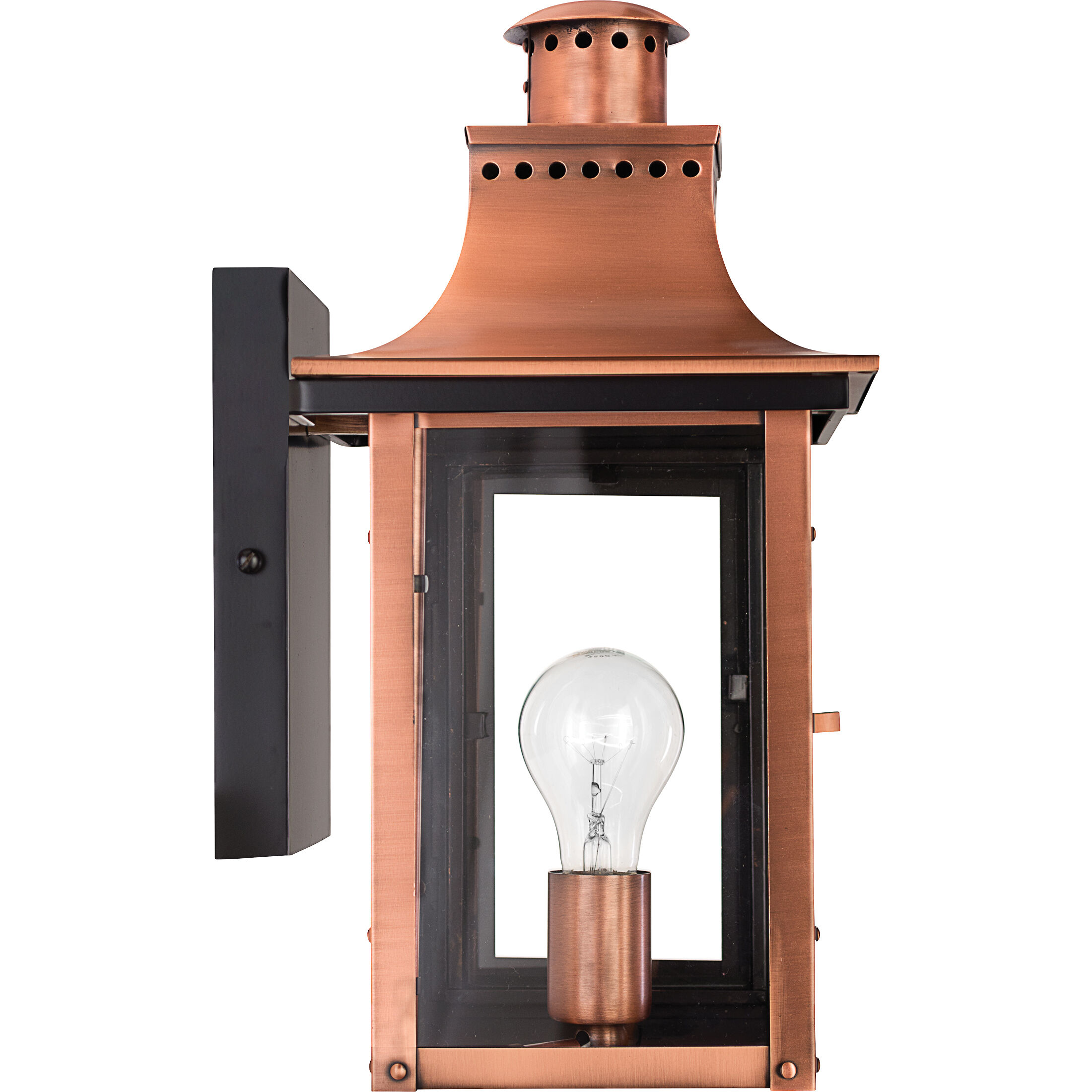 Chalmers 1 Light 16 inch Aged Copper Outdoor Wall Lantern