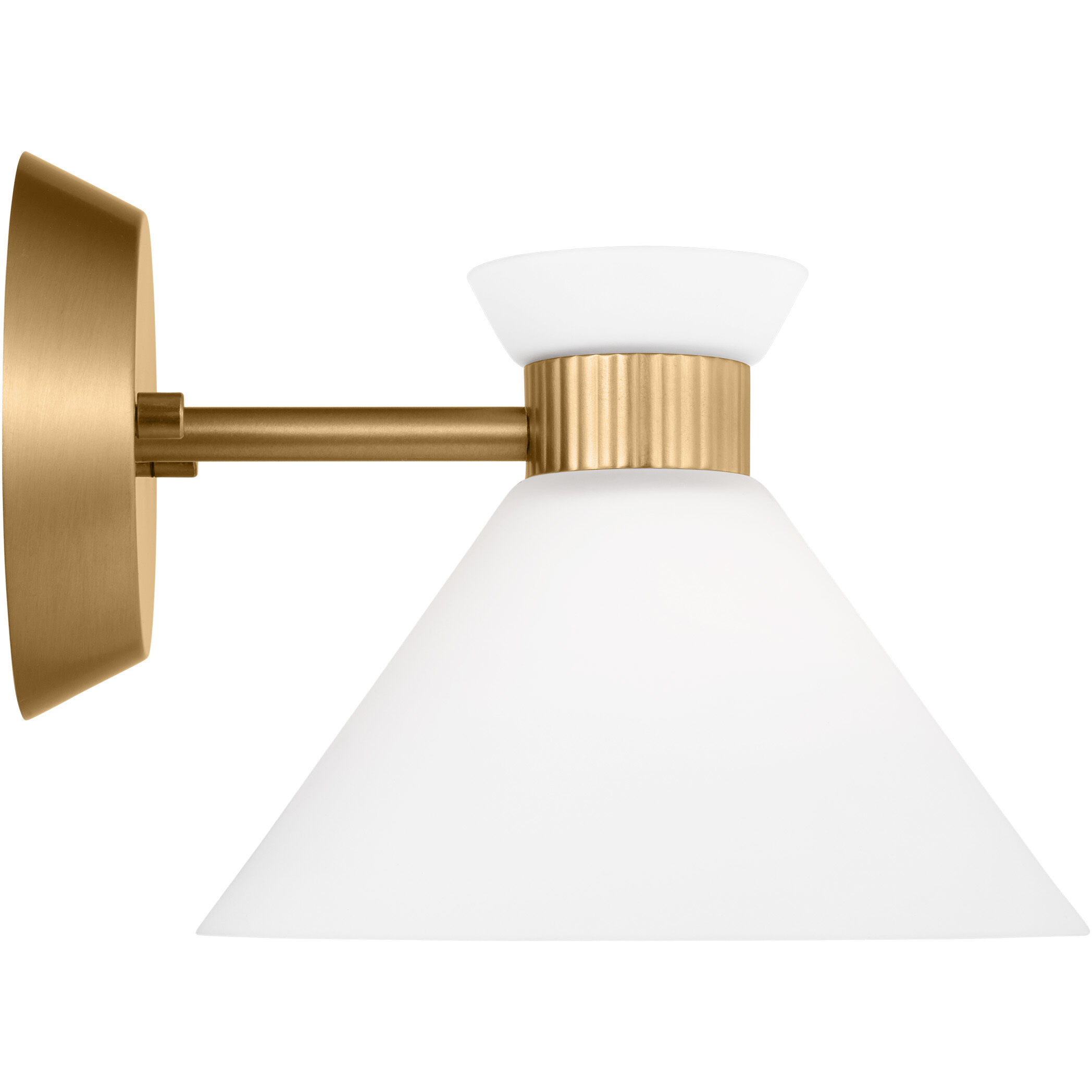 Drew & Jonathan Belcarra 1 Light 7.5 inch Satin Brass Sconce Wall Light