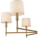 Arden 6 Light 36 inch Brushed Gold Chandelier Ceiling Light, 6-Light Cluster