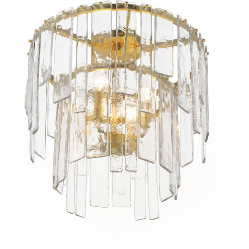 Warren 4 Light 17.5 inch Gold Leaf Semi-Flush Mount Ceiling Light