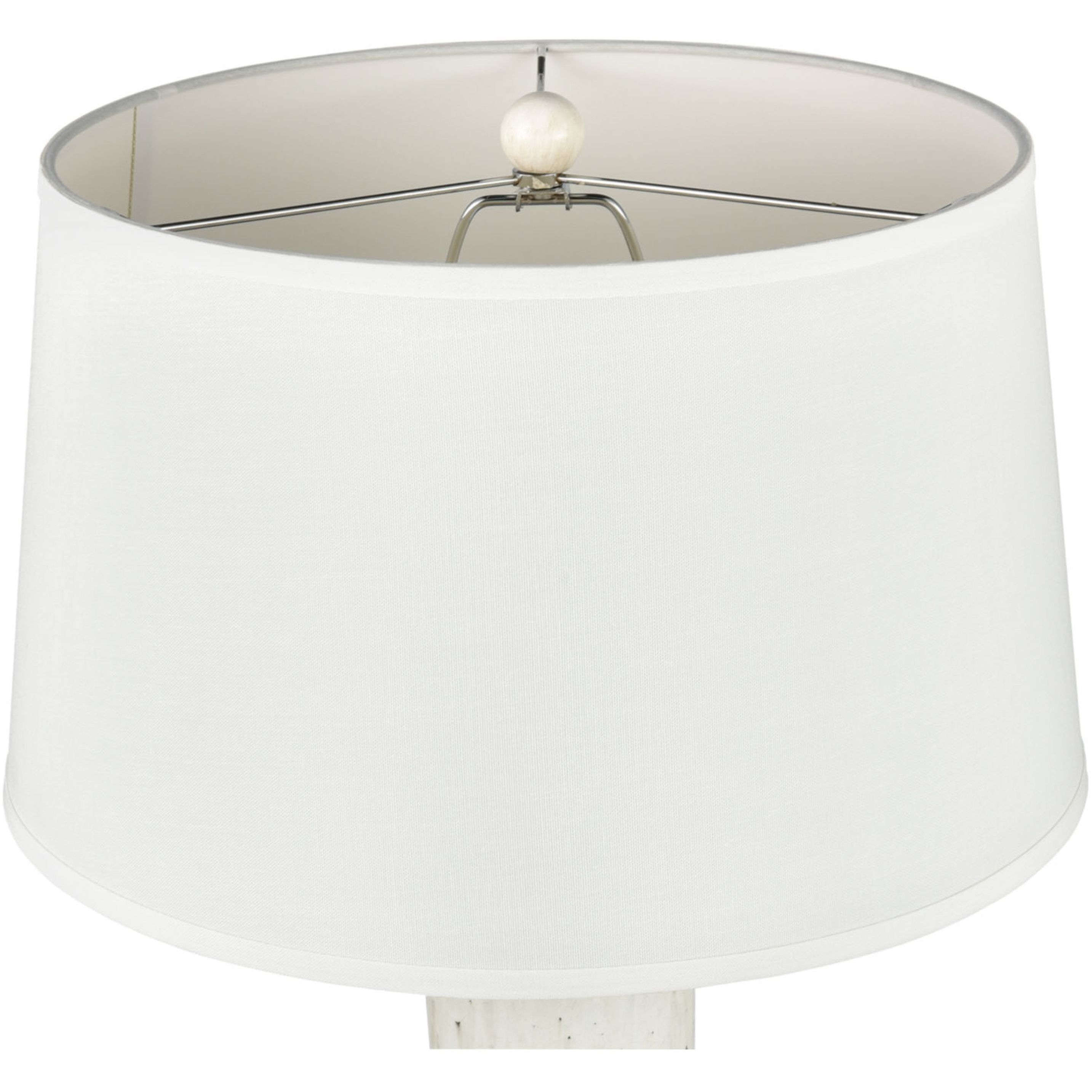 Elinor 32 inch 150 watt White with Natural Table Lamp Portable Light