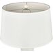 Elinor 32 inch 150.00 watt White with Natural Table Lamp Portable Light
