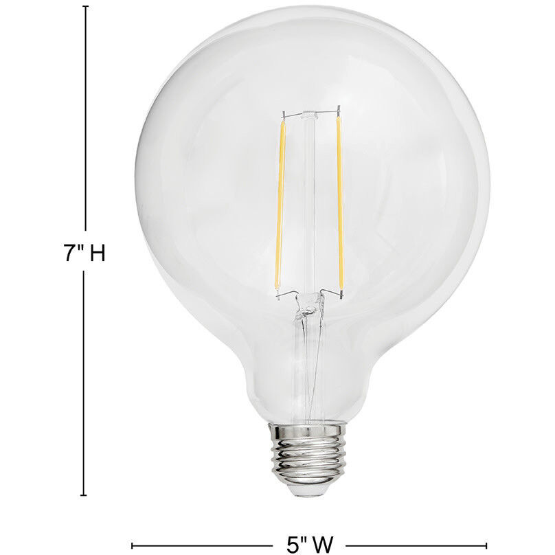 LumiGlo Med. 2.00 watt 120v 2400 LED Bulb in Clear