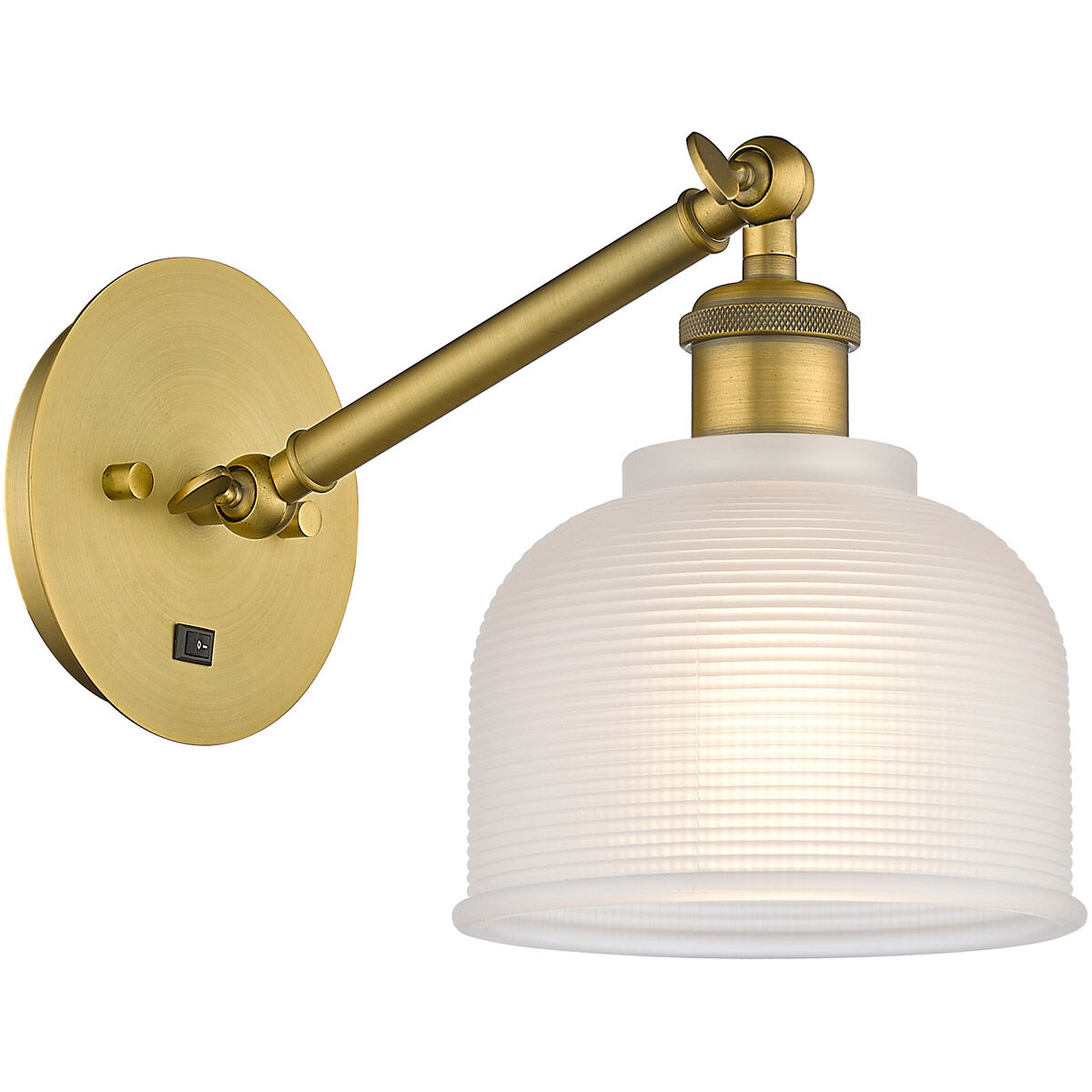 Ballston Dayton 1 Light 6 inch Brushed Brass Sconce Wall Light